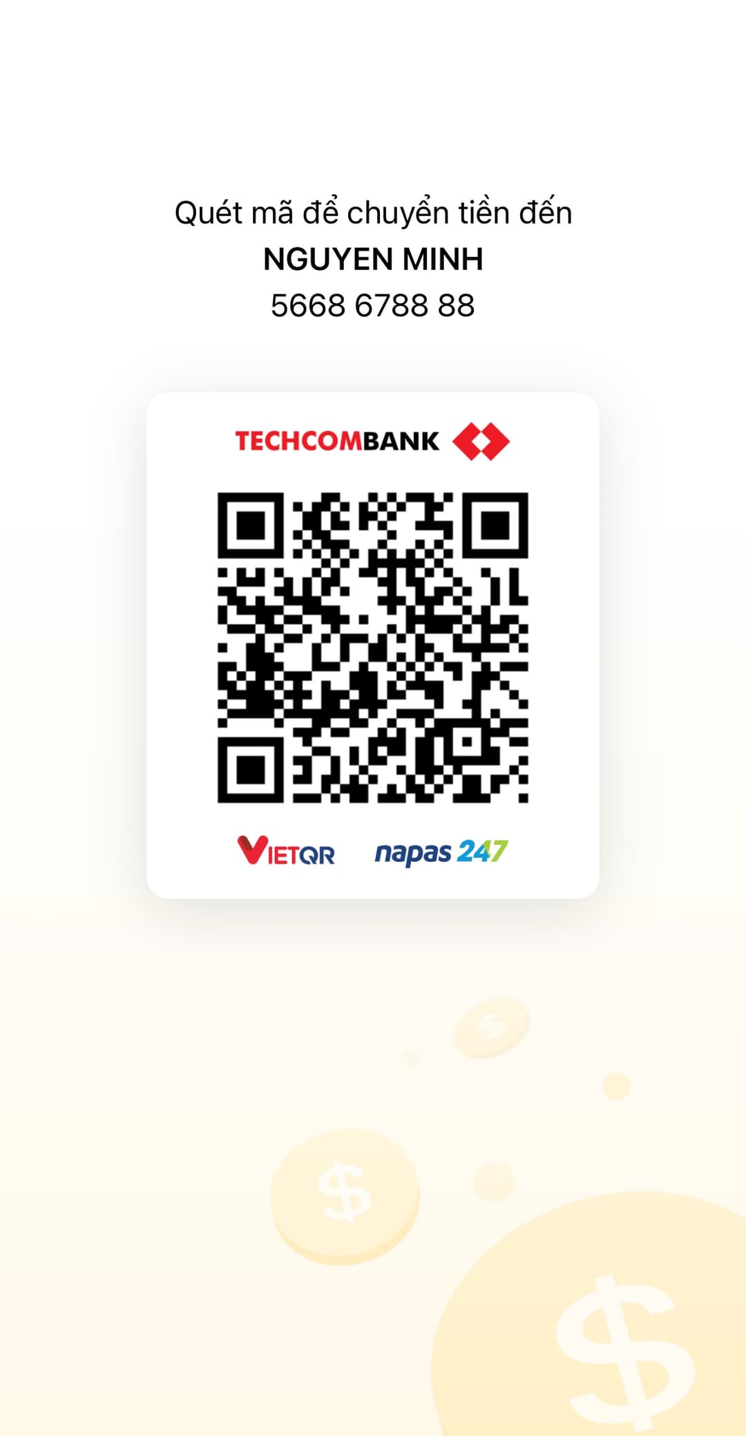QR ngân hàng để thanh toán